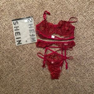 NWT Floral Lace Underwire lingerie set